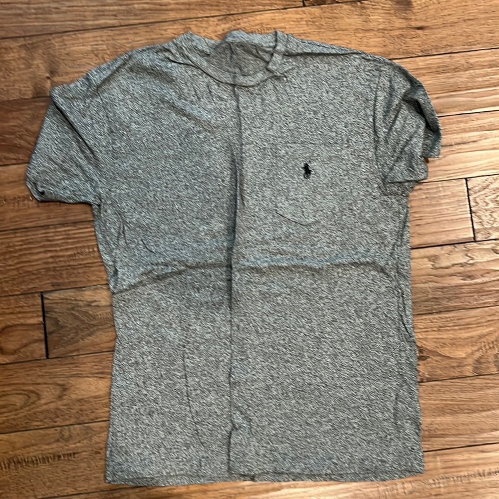 Grey Polo crew neck tee